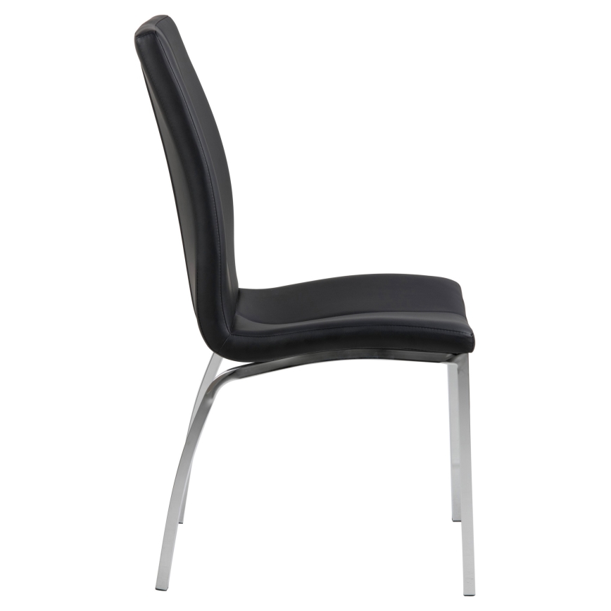 Sedia da pranzo AMAL 1 pz nero/cromo opaco