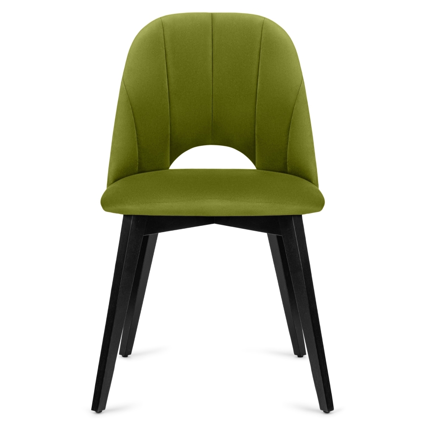 Sedia da pranzo BOVIO 86x48 cm luce verde/faggio