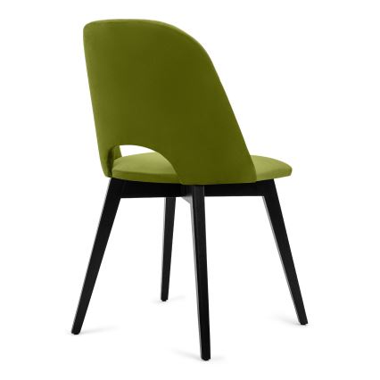 Sedia da pranzo BOVIO 86x48 cm luce verde/faggio