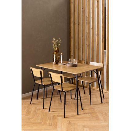 Sedia da pranzo CARYS, 1 pezzo, rovere