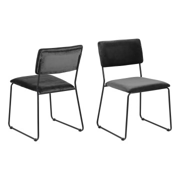 Sedia da pranzo COLE 1 pz grigio scuro