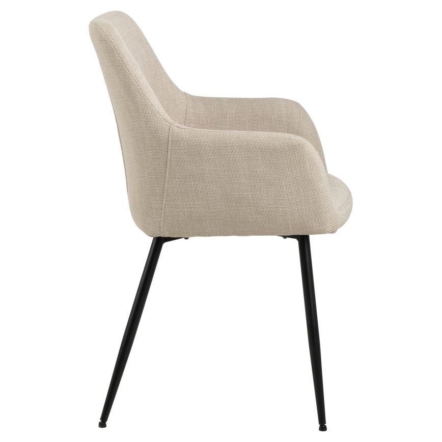 Sedia da pranzo con braccioli TANYA 1 pz beige