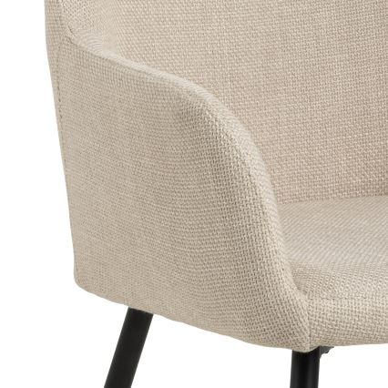 Sedia da pranzo con braccioli TANYA 1 pz beige