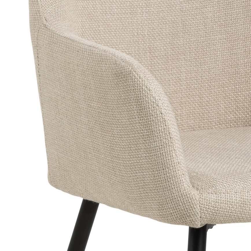Sedia da pranzo con braccioli TANYA 1 pz beige