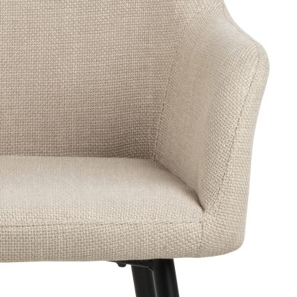 Sedia da pranzo con braccioli TANYA 1 pz beige