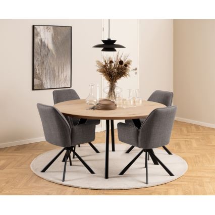 Sedia da pranzo ESME 1 pz grigio