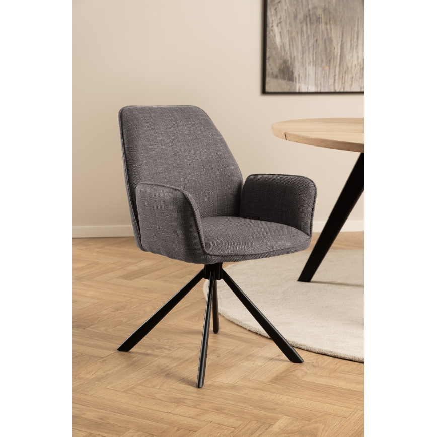 Sedia da pranzo ESME 1 pz grigio