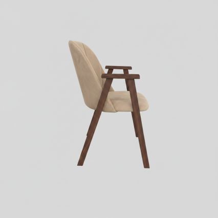 Sedia da pranzo GARDA noce/beige