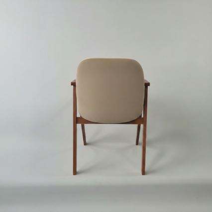 Sedia da pranzo GARDA noce/beige
