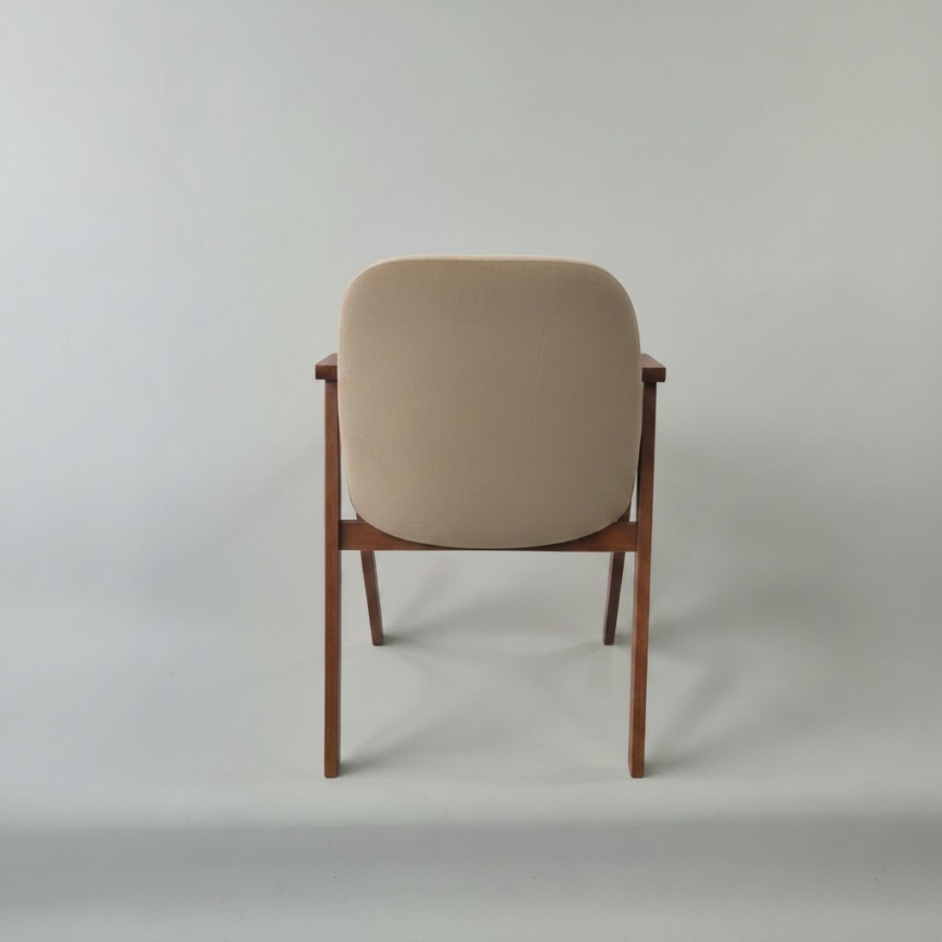 Sedia da pranzo GARDA noce/beige