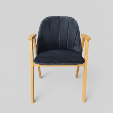 Sedia da pranzo GARDA rovere/antracite