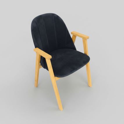Sedia da pranzo GARDA rovere/antracite