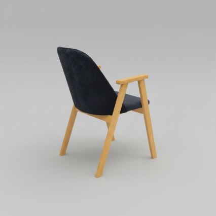 Sedia da pranzo GARDA rovere/antracite