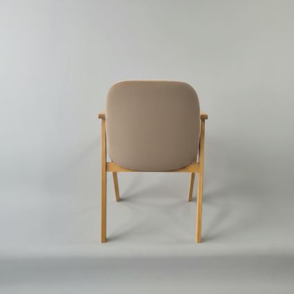 Sedia da pranzo GARDA rovere/beige