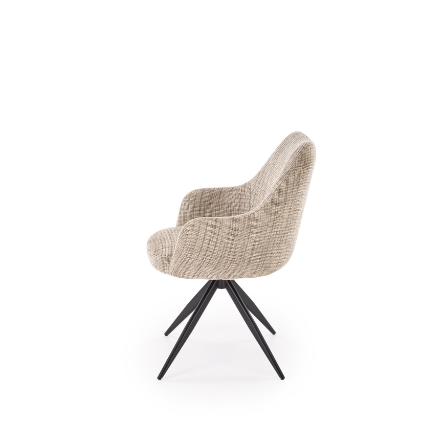 Sedia da pranzo girevole BRISA 1 pz beige