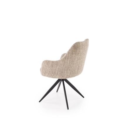 Sedia da pranzo girevole BRISA 1 pz beige