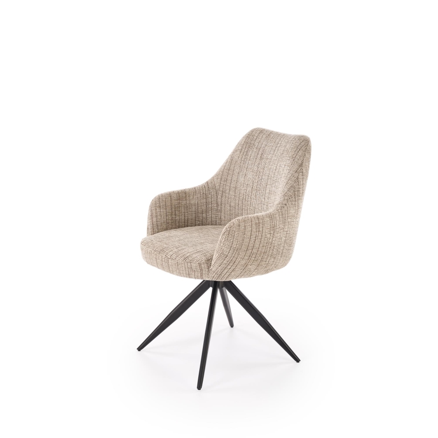 Sedia da pranzo girevole BRISA 1 pz beige