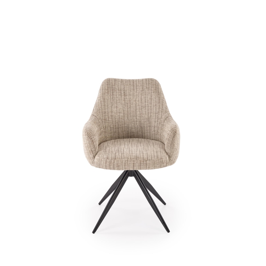 Sedia da pranzo girevole BRISA 1 pz beige