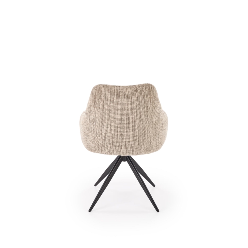 Sedia da pranzo girevole BRISA 1 pz beige