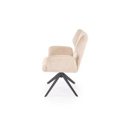Sedia da pranzo girevole CIELO 1 pz beige