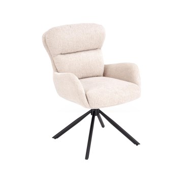 Sedia da pranzo girevole FIER 1 pz beige