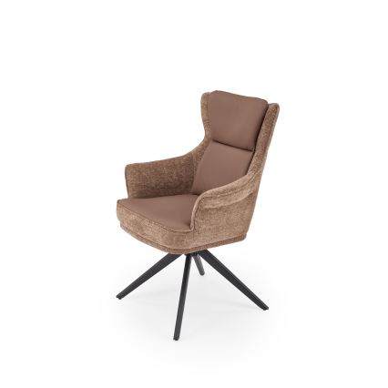 Sedia da pranzo girevole FUOCO 1 pz marrone