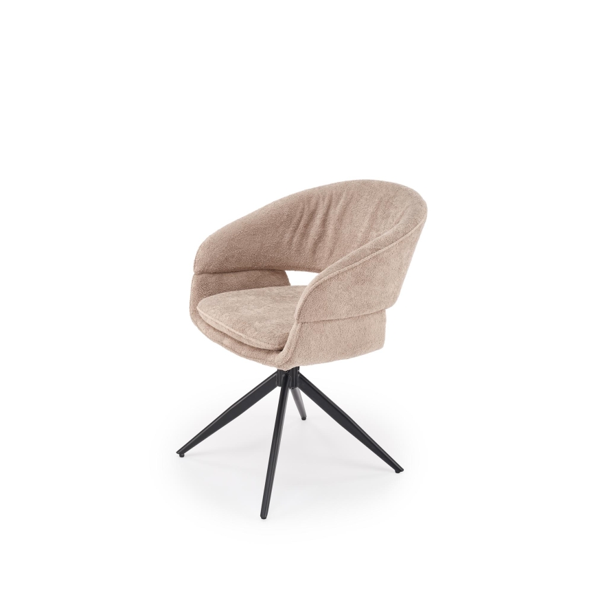 Sedia da pranzo girevole LIND 1 pz beige