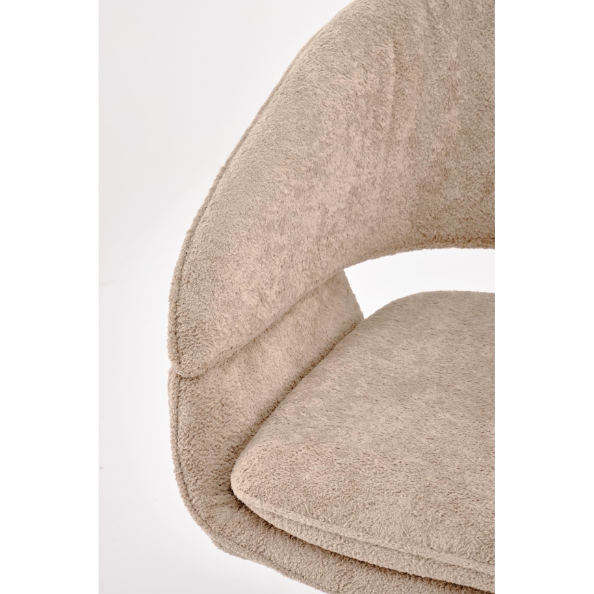 Sedia da pranzo girevole LIND 1 pz beige