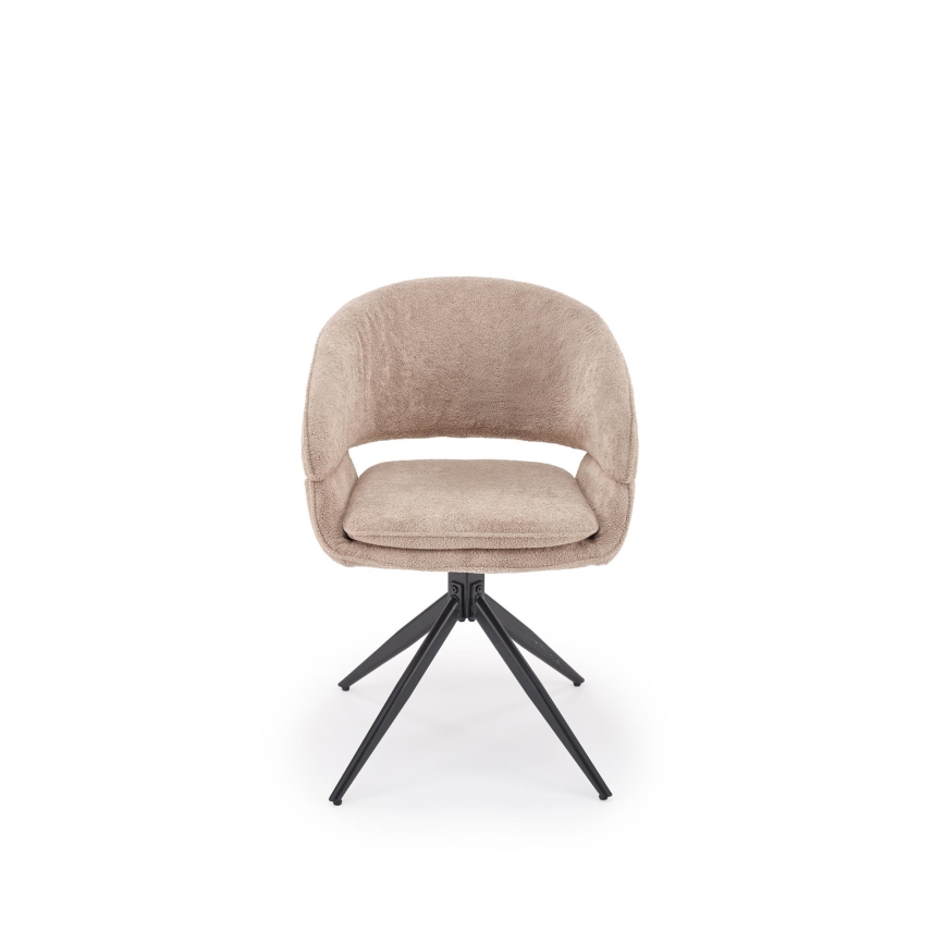 Sedia da pranzo girevole LIND 1 pz beige