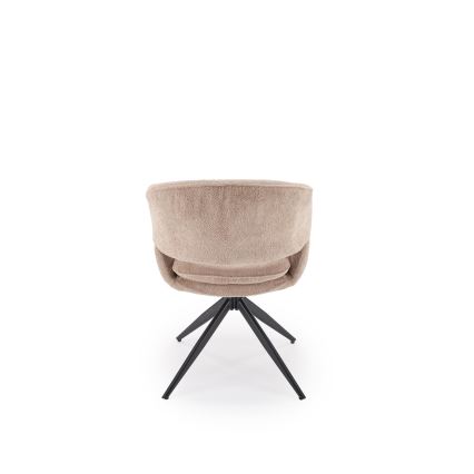 Sedia da pranzo girevole LIND 1 pz beige
