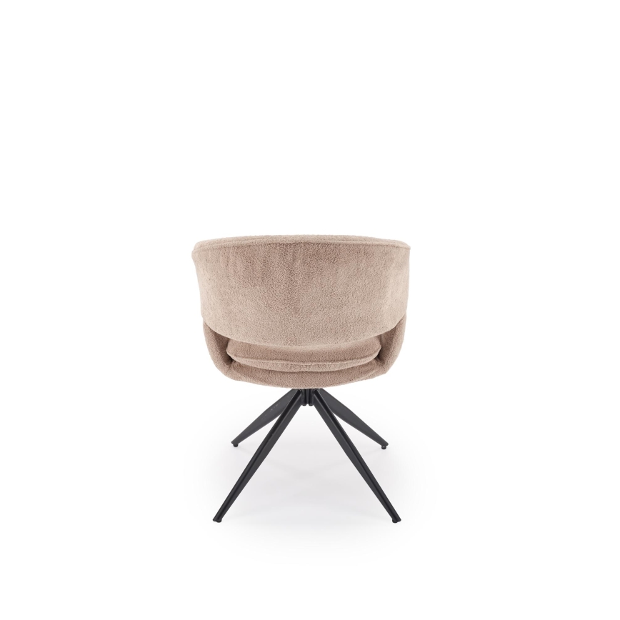 Sedia da pranzo girevole LIND 1 pz beige