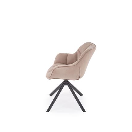 Sedia da pranzo girevole LUNE 1 pz beige
