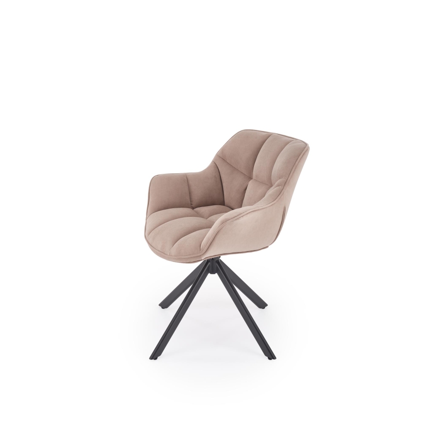 Sedia da pranzo girevole LUNE 1 pz beige
