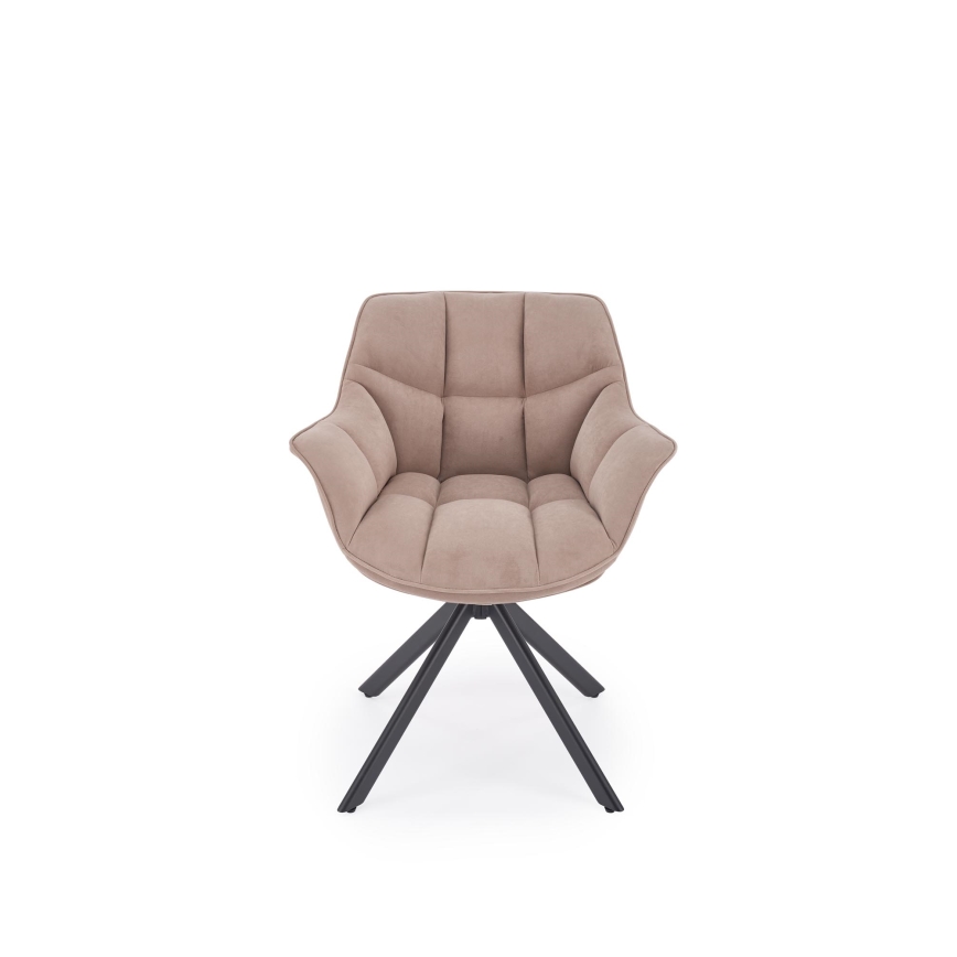 Sedia da pranzo girevole LUNE 1 pz beige