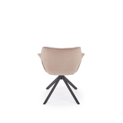 Sedia da pranzo girevole LUNE 1 pz beige