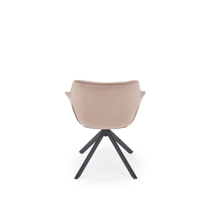 Sedia da pranzo girevole LUNE 1 pz beige