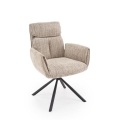 Sedia da pranzo girevole MARE 1 pz beige
