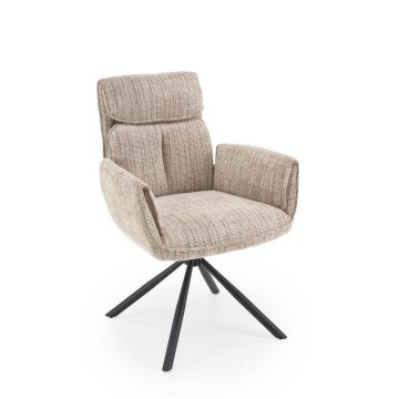 Sedia da pranzo girevole MARE 1 pz beige