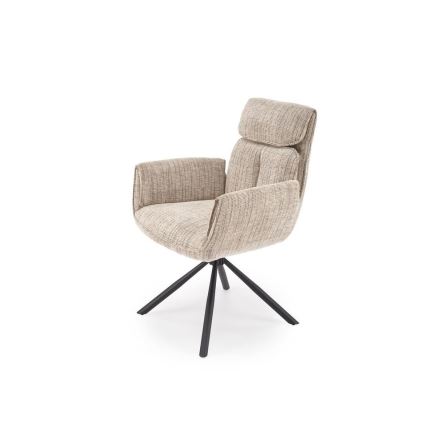 Sedia da pranzo girevole MARE 1 pz beige