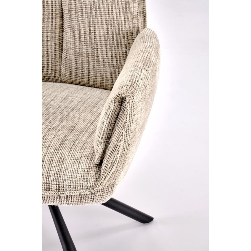 Sedia da pranzo girevole MARE 1 pz beige