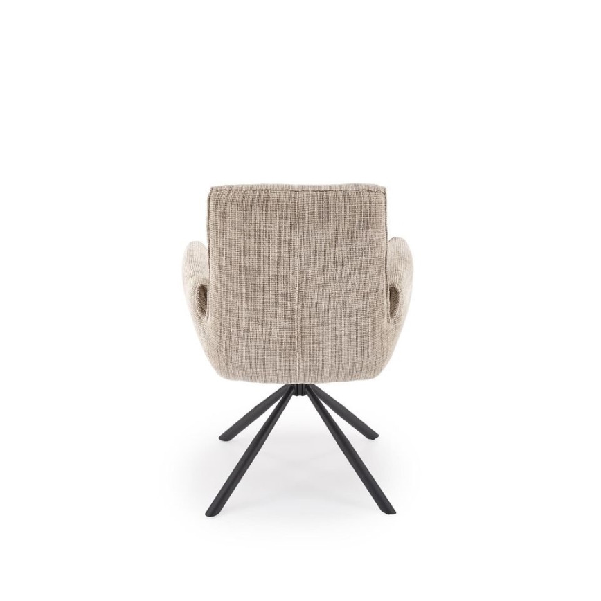 Sedia da pranzo girevole MARE 1 pz beige