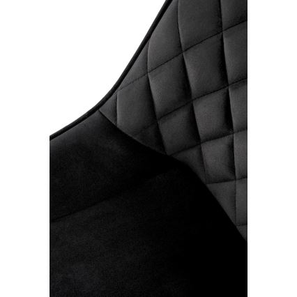 Sedia da pranzo girevole OMBRA 1 pz nera