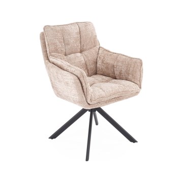 Sedia da pranzo girevole VENT 1 pz beige