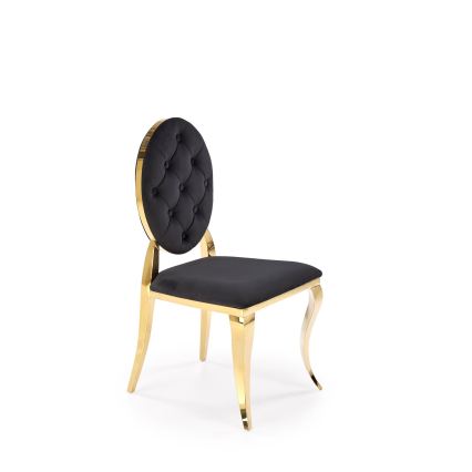 Sedia da pranzo GOLDI 1 pz nero/oro