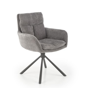 Sedia da pranzo HALSA, 1 pz., grigia