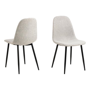 Sedia da pranzo KAIA 1 pz grigio chiaro