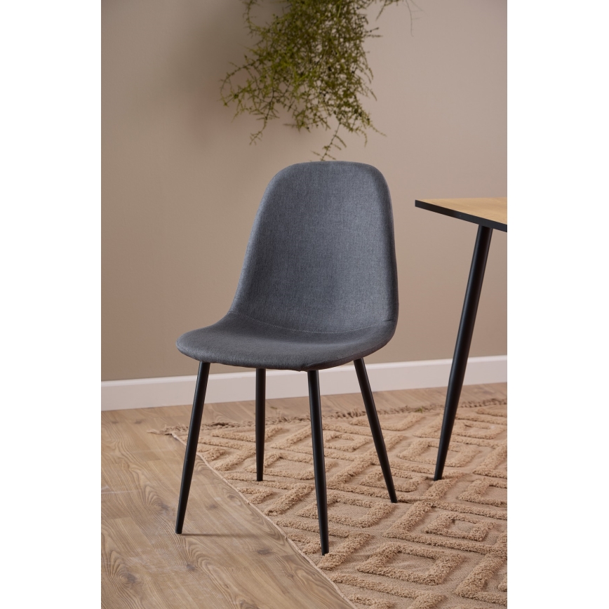 Sedia da pranzo KAIA 1 pz grigio scuro