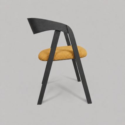 Sedia da pranzo LUSO nera/arancione