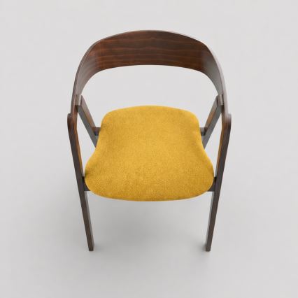 Sedia da pranzo LUSO noce/arancione