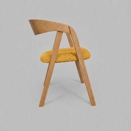 Sedia da pranzo LUSO rovere/arancione
